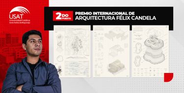 Estudiante de Arquitectura USAT ocupa segundo puesto en el Premio Internacional Félix Candela- Edición 2024