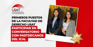 Primeros puestos de la Facultad de Derecho USAT participan en conversatorio con pastdecanos del ICAL