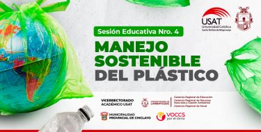 USAT realiza cuarta sesión educativa “Manejo Sostenible del Plástico”