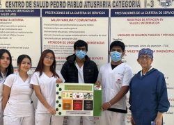 Estudiantes de la Escuela de Medicina USAT presentan propuesta de mejora ambiental en el Centro de Salud Atusparias