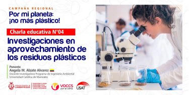 USAT desarrolla cuarta charla educativa de la campaña Por mi planeta ¡No más plástico!