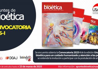 Revista Apuntes de Bioética lanza convocatoria para su edición 2025-I