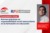 USAT participó en conversatorio virtual “Buenas prácticas en responsabilidad social.