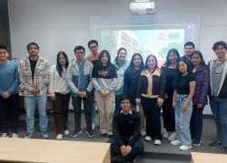 Estudiantes del GEA y CIDEUSAT reciben ponencia “La persona humana trasciende la economía y la política”