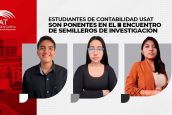 Estudiantes de Contabilidad USAT son ponentes en el III Encuentro de Semilleros de Investigación