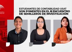 Estudiantes de Contabilidad USAT son ponentes en el III Encuentro de Semilleros de Investigación