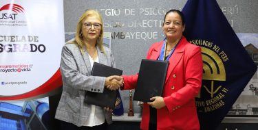 USAT firma convenio con el Colegio de Psicólogos de Lambayeque