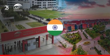 La USAT firma convenio con importante universidad de la India