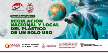 USAT realiza 2da sesión educativa «Regulación nacional y local del plástico de un solo uso»