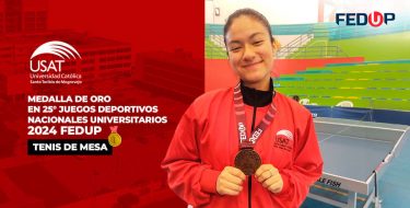 Deportista USAT obtiene medalla de oro en los 25° Juegos Deportivos Nacionales Universitarios 2024 FEDUP